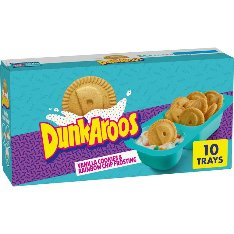 Dunkaroos Vanilla Cookies and Rainbow Chip Frosting, 10 ct