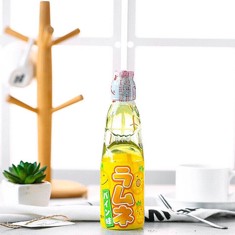 HATAKOSEN Ramune Soda - Yuzu Flavor, 6.76fl oz