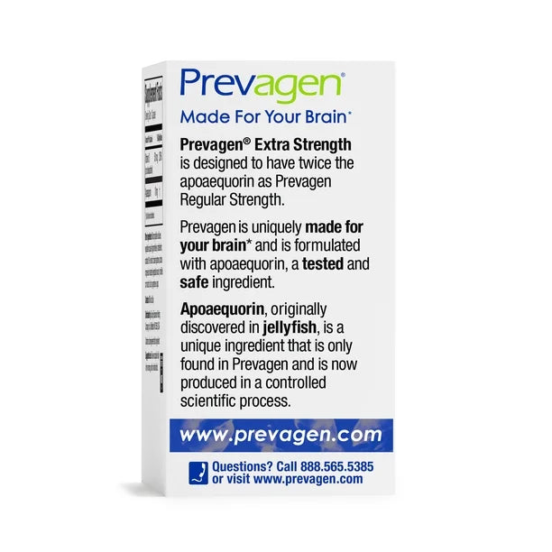 Prevagen Extra Strength Chewable Mixed Berry Tablets with Apoaequorin & Vitamin D for Your Brain, 30 Count