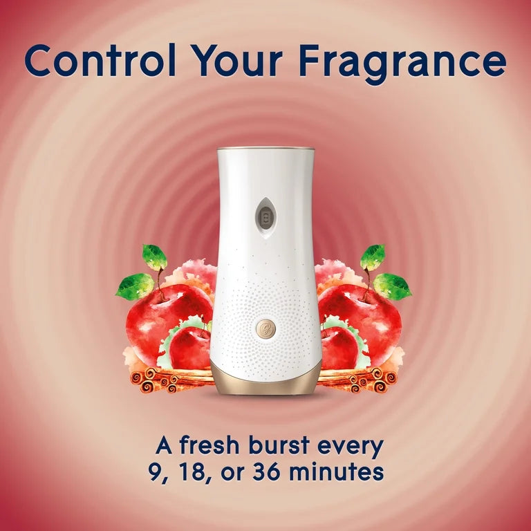 Glade Automatic Spray Refill, Air Freshener, Apple Cinnamon, 2 Refills