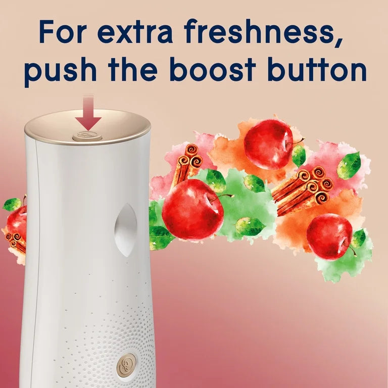 Glade Automatic Spray Refill, Air Freshener, Apple Cinnamon, 2 Refills