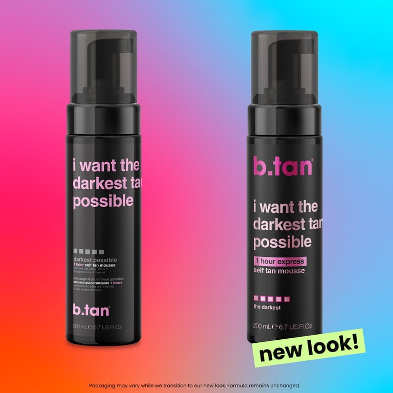 B.Tan I Want the Darkest Tan Possible - Self Tan Mousse, 6.7 fl oz