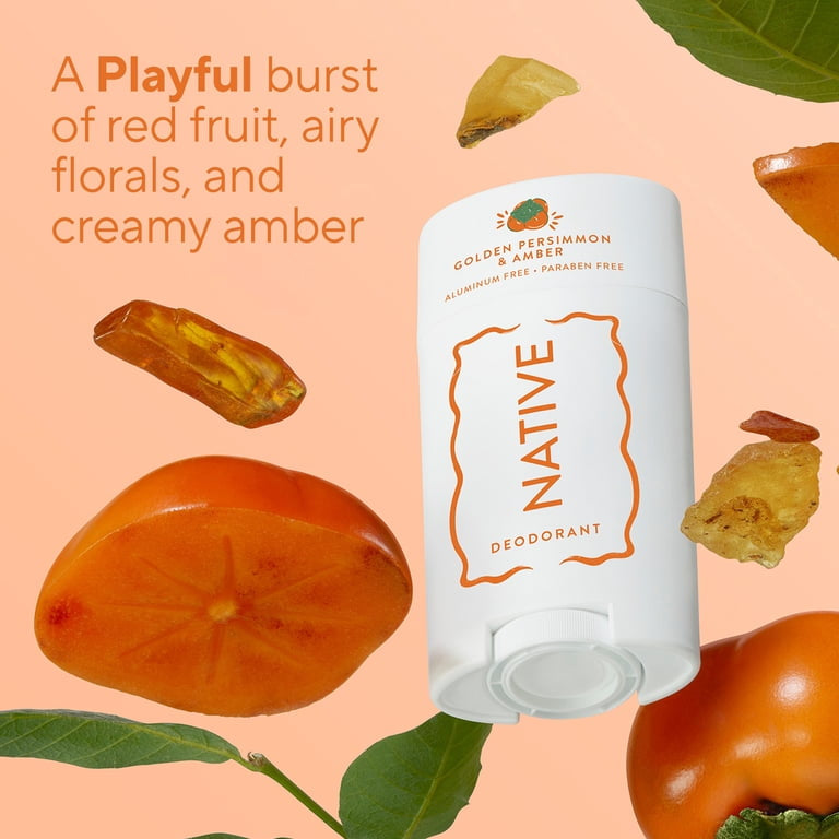 Native Aluminum Free Deodorant, Golden Persimmon & Amber, 2.65oz
