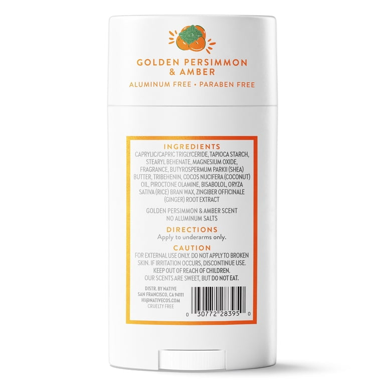 Native Aluminum Free Deodorant, Golden Persimmon & Amber, 2.65oz