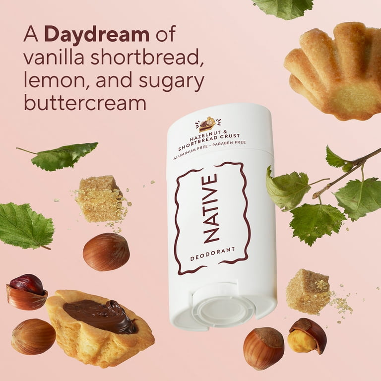 Native Aluminum Free Deodorant, Hazelnut & Shortbread Crust, 2.65oz
