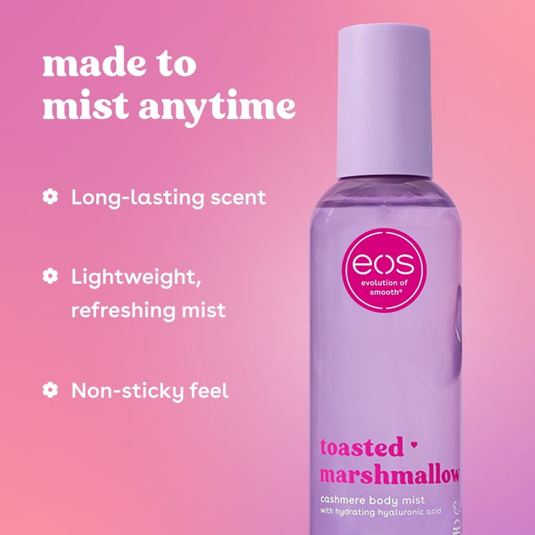 eos Cashmere Body Mist for Women, Toasted Marshmallow, Marshmallow Body Spray, 6 fl oz