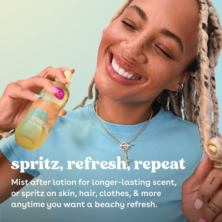 eos Cashmere Body Mist for Women, Beach Waves, Pineapple Coconut Body Spray, 6 fl oz
