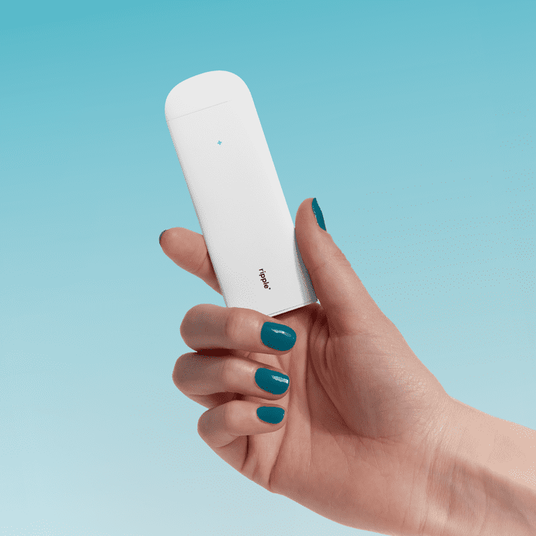 Ripple Spearmint Diffuser - 1,000 Puffs, 0% Nicotine, + Maple & Wild Mint, 100% Recyclable