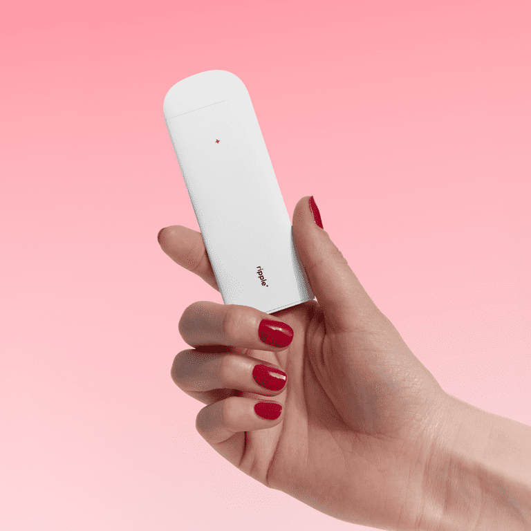 Ripple Strawberry Diffuser - 1,000 Puffs, 0% Nicotine, + Hibiscus & Açai, 100% Recyclable