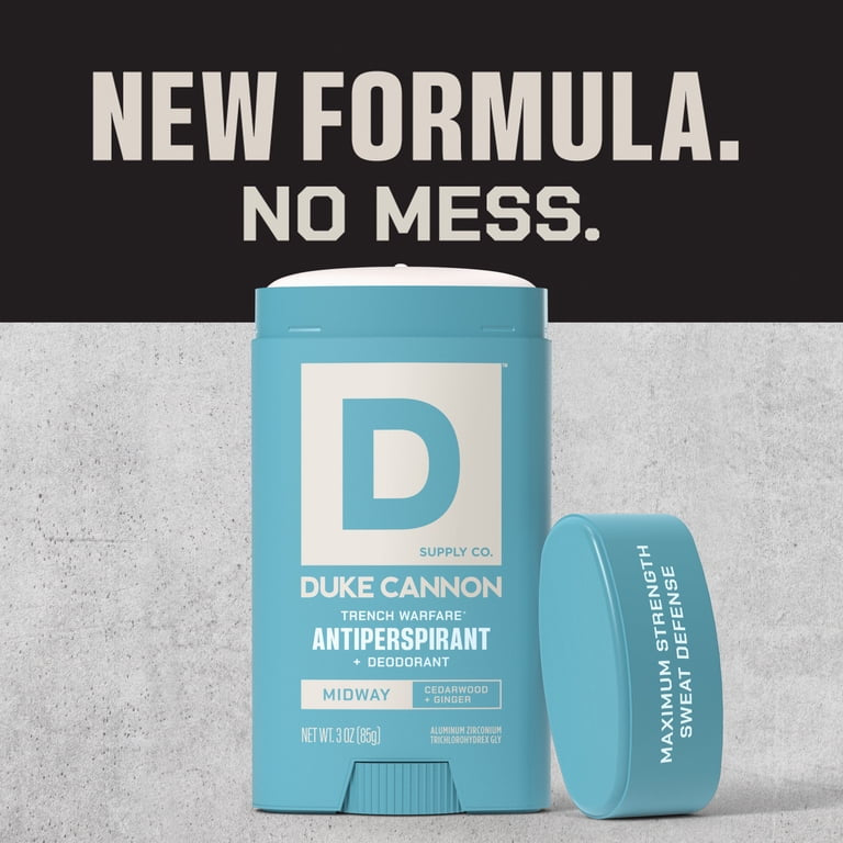 Duke Cannon Trench Warfare® Antiperspirant Deodorant Stick, Midway Scent, 3 oz