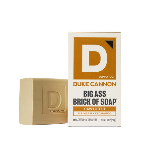 Duke Cannon Big Ass Brick of Soap for Men, Sawtooth Scent, 10 oz Bar
