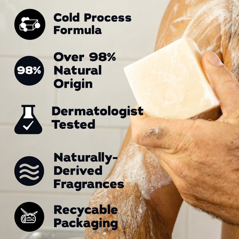 Dr. Squatch Men's Soap, Natural Bar Soap for Men, Fresh Falls, 5 oz