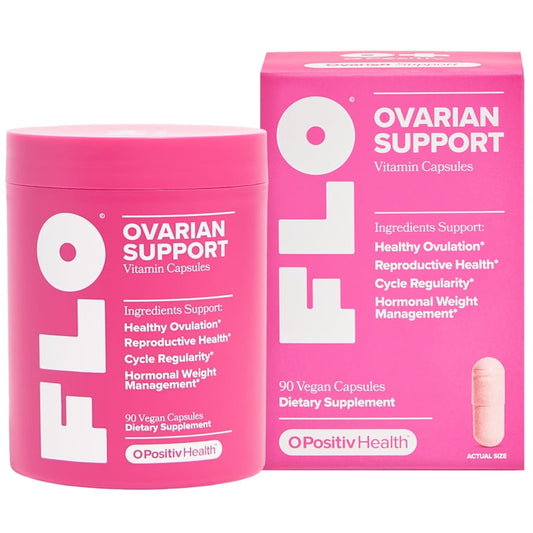 O Positiv FLO Ovarian Support Vitamin Capsules for Hormone Balance and Cycle Regularity, 90 Count