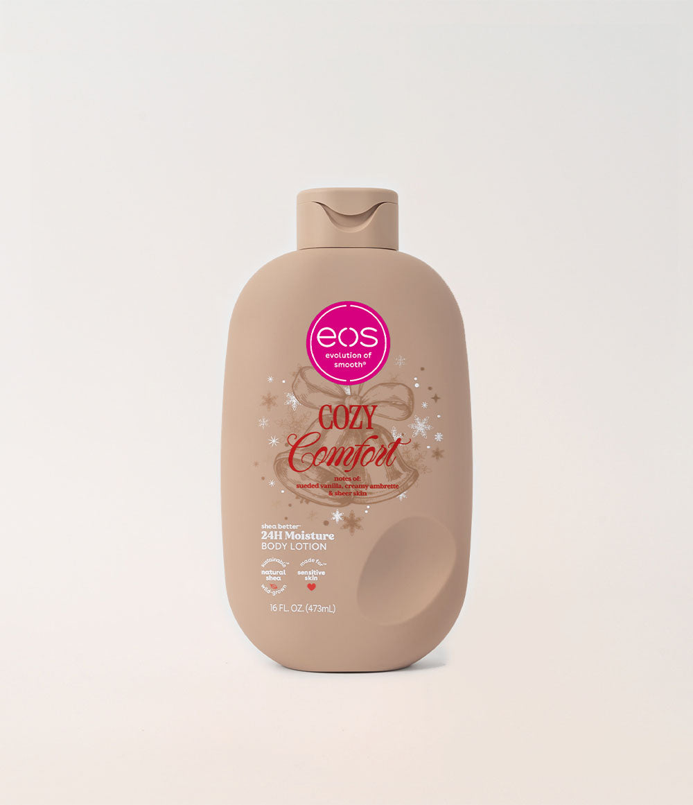 eos Holiday Body Lotion- Cozy Comfort, 24H Moisture, Non-Greasy, 16 fl oz