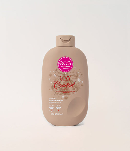 eos Holiday Body Lotion- Cozy Comfort, 24H Moisture, Non-Greasy, 16 fl oz