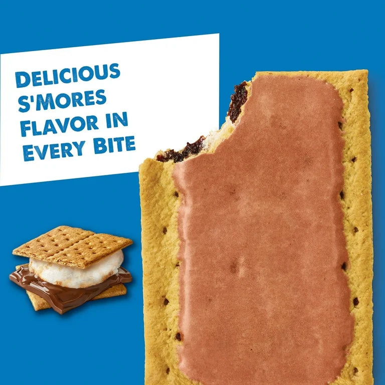 Pop-Tarts Frosted S'mores Toaster Pastries, Breakfast Foods, Shelf-Stable, 27 oz (16 Count)