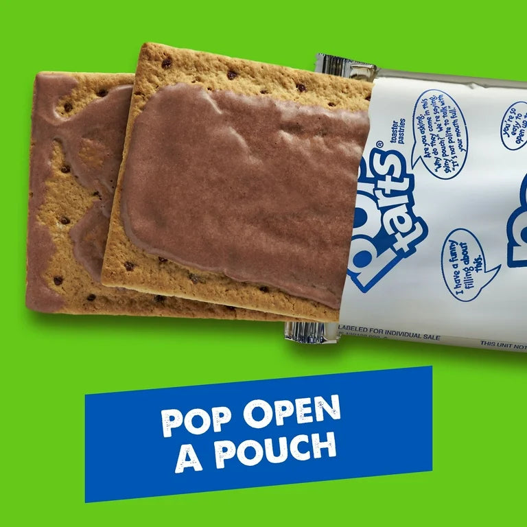 Pop-Tarts Frosted S'mores Toaster Pastries, Breakfast Foods, Shelf-Stable, 27 oz (16 Count)