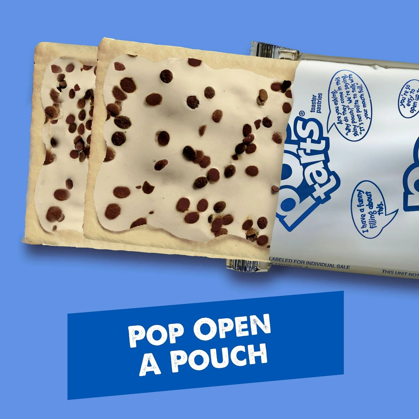 Pop-Tarts Frosted Chocolatey Chip Pancake Toaster Pastries, Breakfast Foods, Shelf-Stable, 27 oz (16 Count)