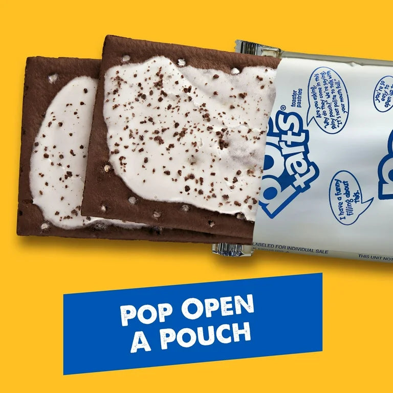 Pop-Tarts Frosted Cookies and Creme Toaster Pastries, Breakfast Foods, Shelf-Stable, 27 oz (16 Count)