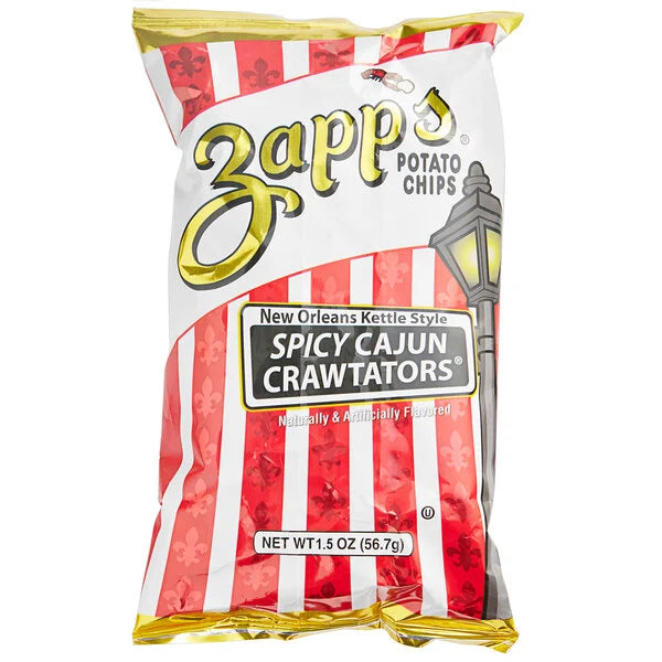 Zapp's Spicy Cajun Crawtator Potato Chips 1.5 oz.