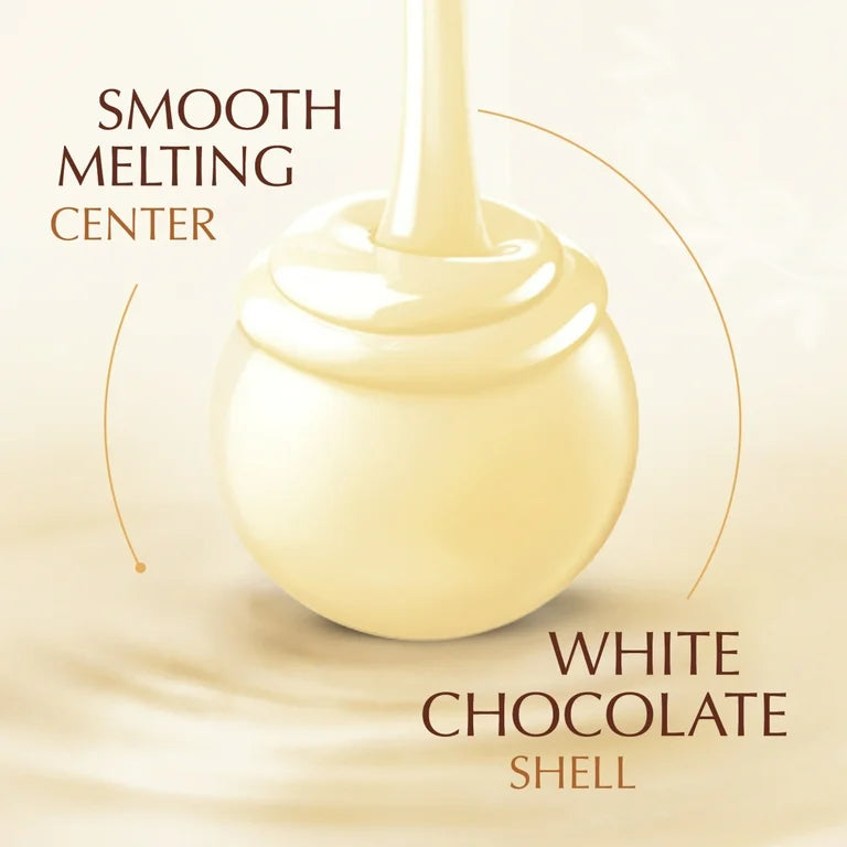 Lindt Lindor White Chocolate Candy Truffles, 8.5 oz. Bag