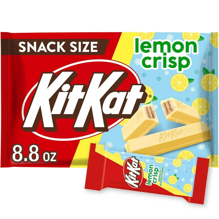 Kit Kat Lemon Flavored Creme Wafer Snack Size Easter Candy, Bag 8.8 oz