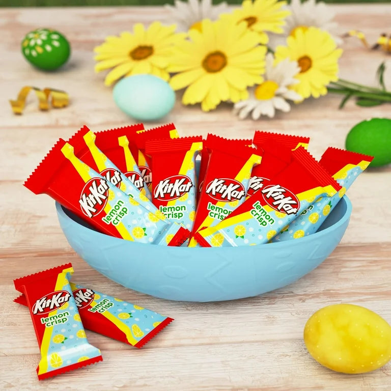 Kit Kat Lemon Flavored Creme Wafer Snack Size Easter Candy, Bag 8.8 oz