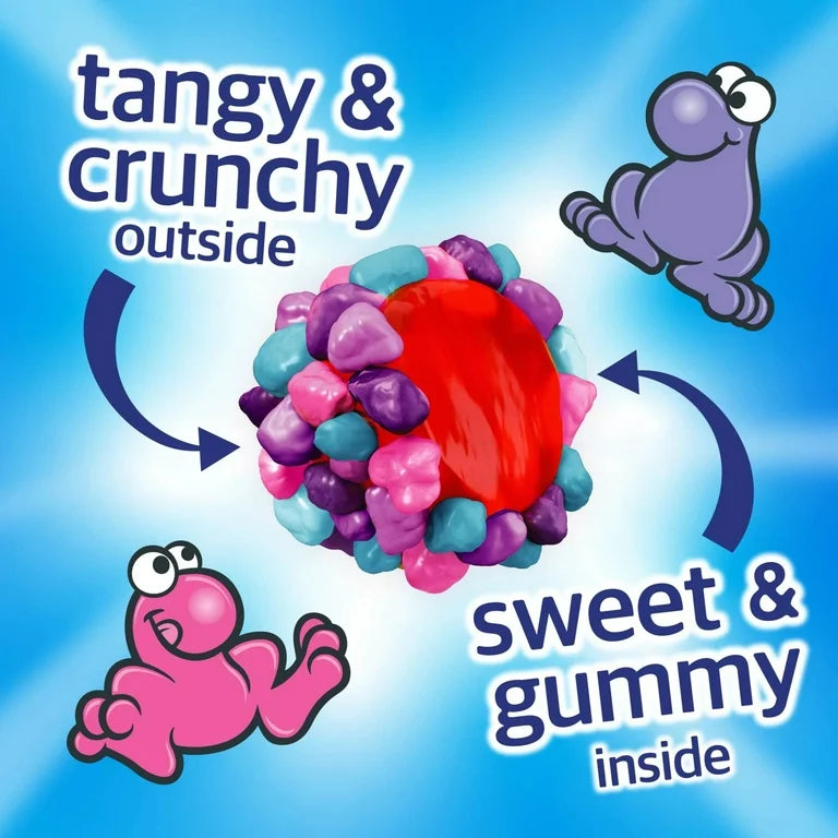 NERDS Gummy Clusters, Candy, Very Berry, Crunchy and Gummy, 3 oz