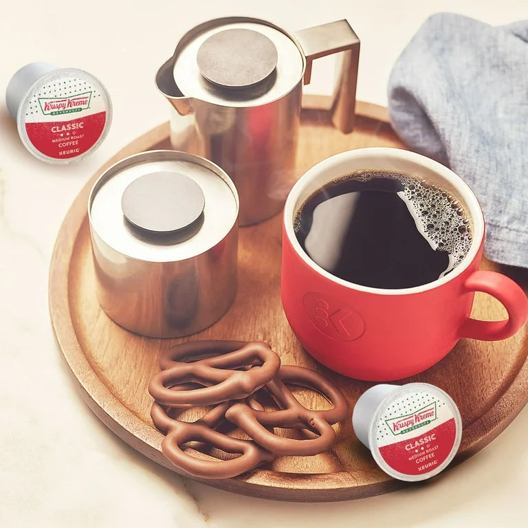 Krispy Kreme Classic Coffee, Keurig K-Cup Pod, Medium Roast, 48ct