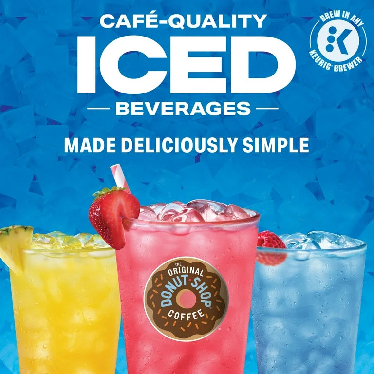 Original Donut Shop, Iced Refreshers Variety Pack K-Cup Pods, 40 Count
