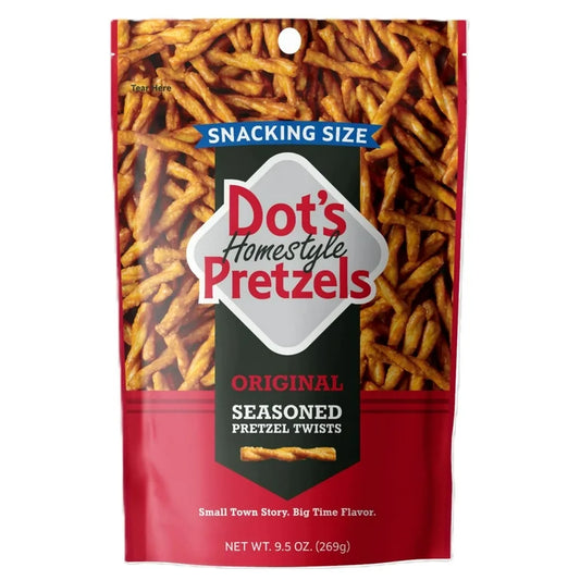 Dot's Homestyle Pretzels Original Seasoned Pretzel Twists Snack, 9.5 oz