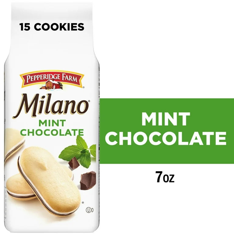 Pepperidge Farm Milano Mint Chocolate Cookies, 7 oz Bag