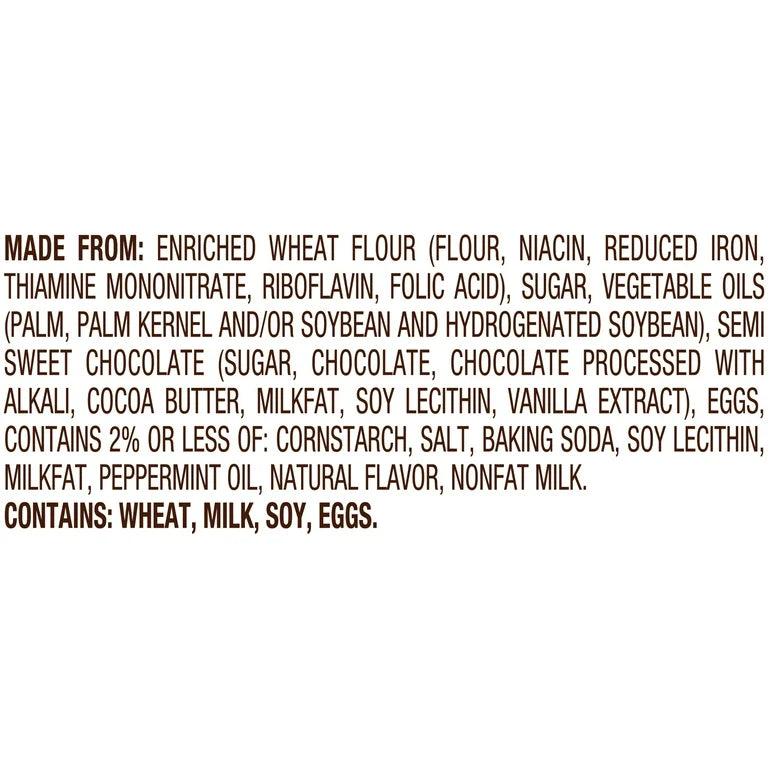 Pepperidge Farm Milano Mint Chocolate Cookies, 7 oz Bag