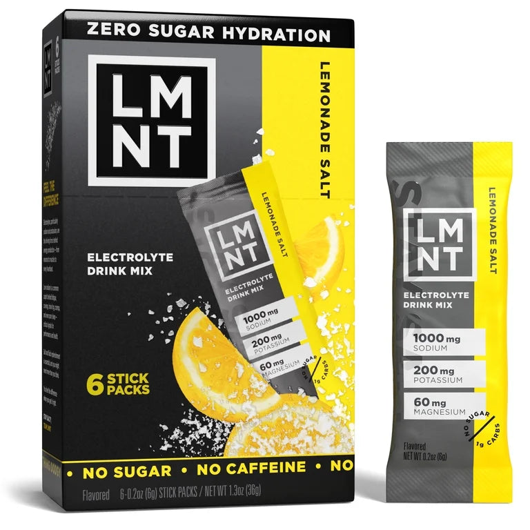 LMNT Zero Sugar Electrolyte Drink Mix - Lemonade - 6ct
