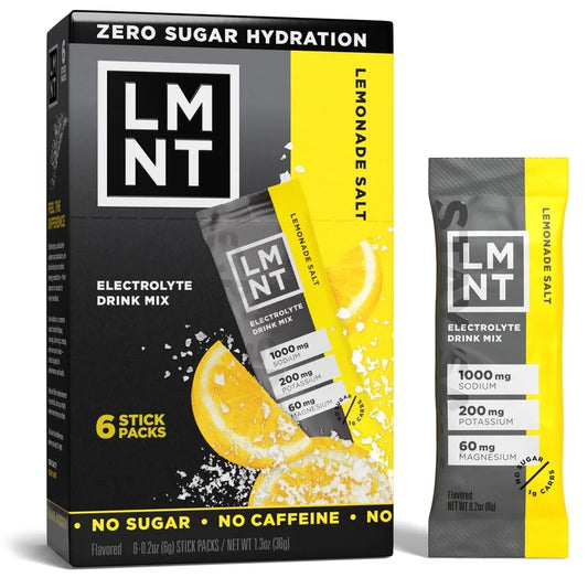 LMNT Zero Sugar Electrolyte Drink Mix - Lemonade - 6ct