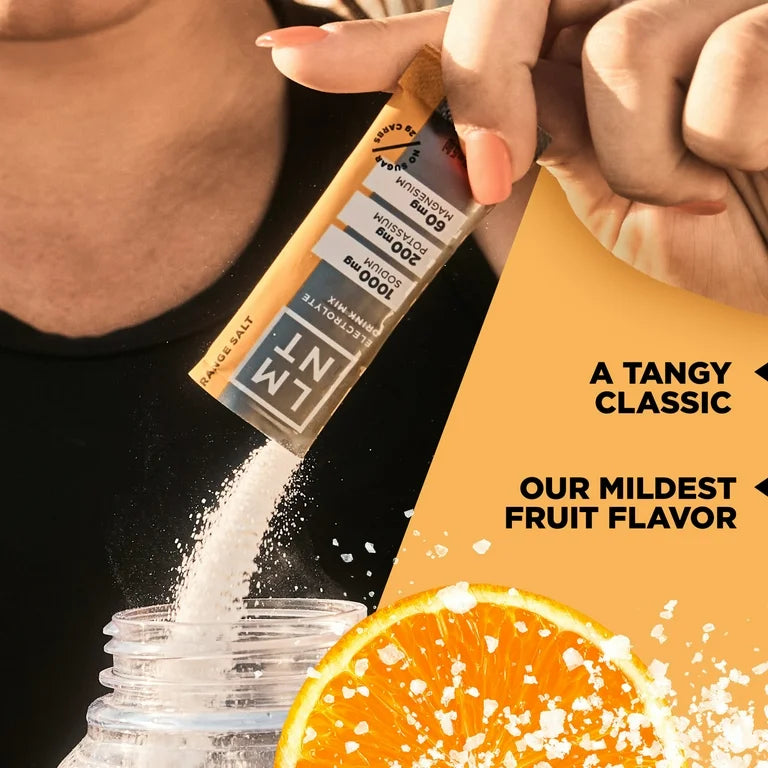 LMNT Zero Sugar Electrolyte Drink Mix - Orange - 6ct