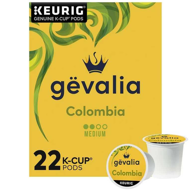 Gevalia Colombia Medium Roast K-Cup Coffee Pods, 22 ct Box