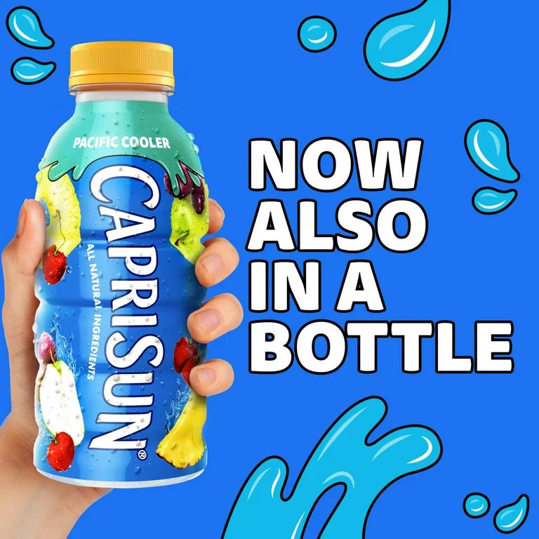 Capri Sun Pacific Cooler Mixed Fruit Flavored Juice Drink Blend from concentrate, 12 fl oz Bottle