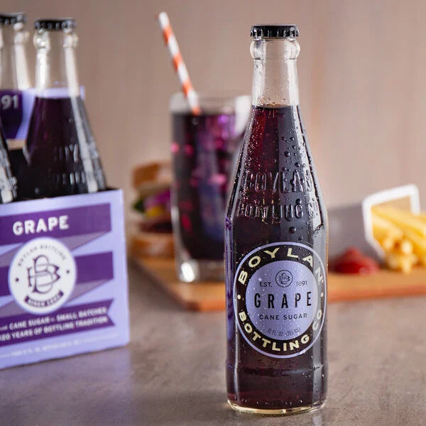 Boylan Grape Soda, 12 Ounce Glass Bottle