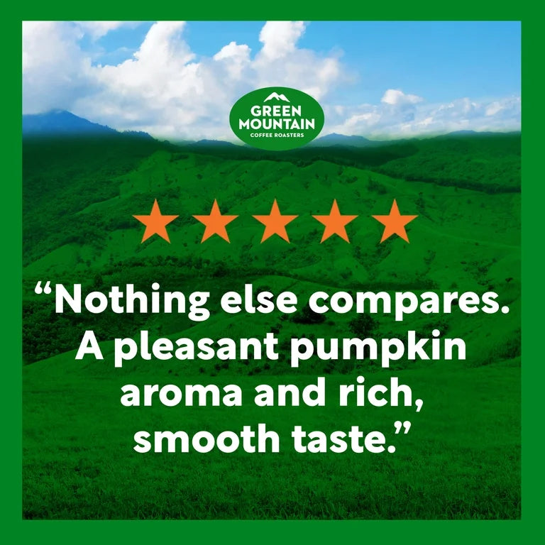 Green Mountain Coffee Pumpkin Spice Flavored K-Cup Pods, Light Roast, 24 Count