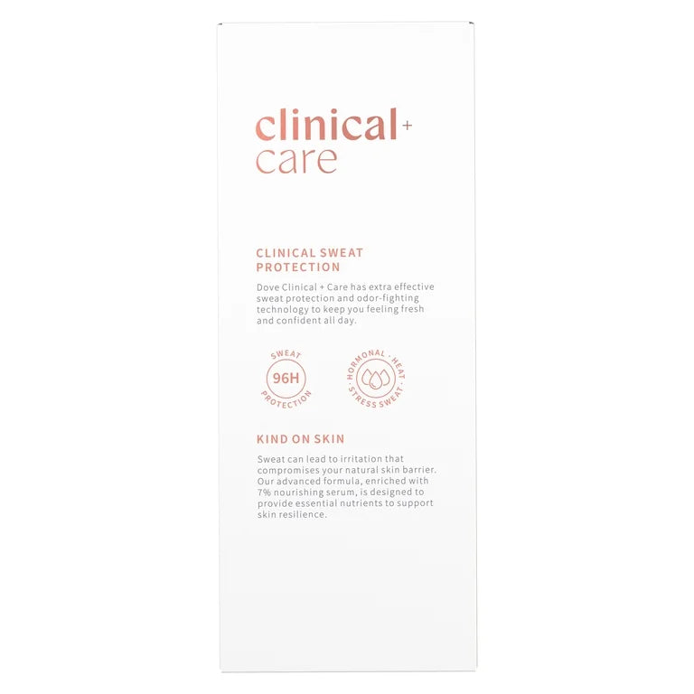 Dove Clinical + Care Antiperspirant Deodorant Invisible Solid Stick Fresh Peach, 2.6 oz