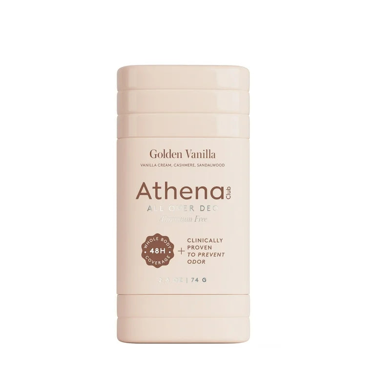 Athena Club Women's All Over Deodorant - Golden Vanilla - 3 Fl Oz, Aluminum-Free