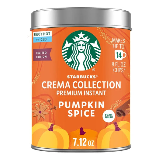 Starbucks Pumpkin Spice Flavored Instant Coffee, Coffee Powder 7.12 oz
