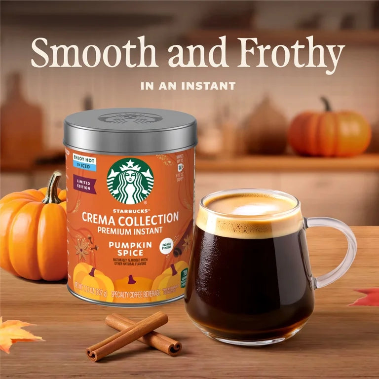 Starbucks Pumpkin Spice Flavored Instant Coffee, Coffee Powder 7.12 oz