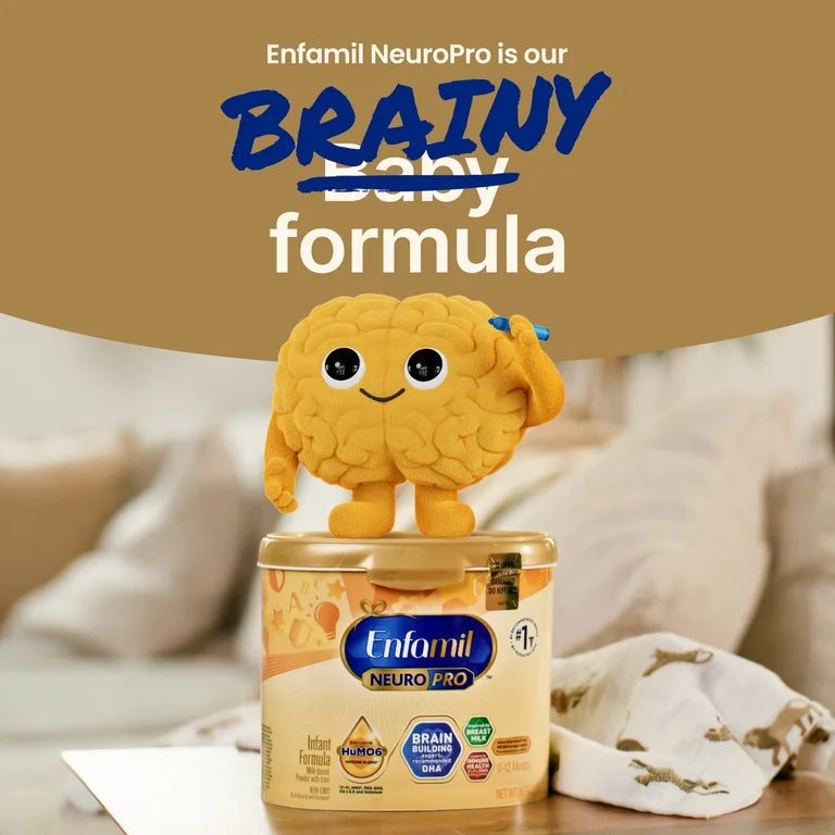 Enfamil NeuroPro Baby Formula, Brain Building Duo DHA & MFGM, Infant Formula Powder, 36.6 oz XL Value Can