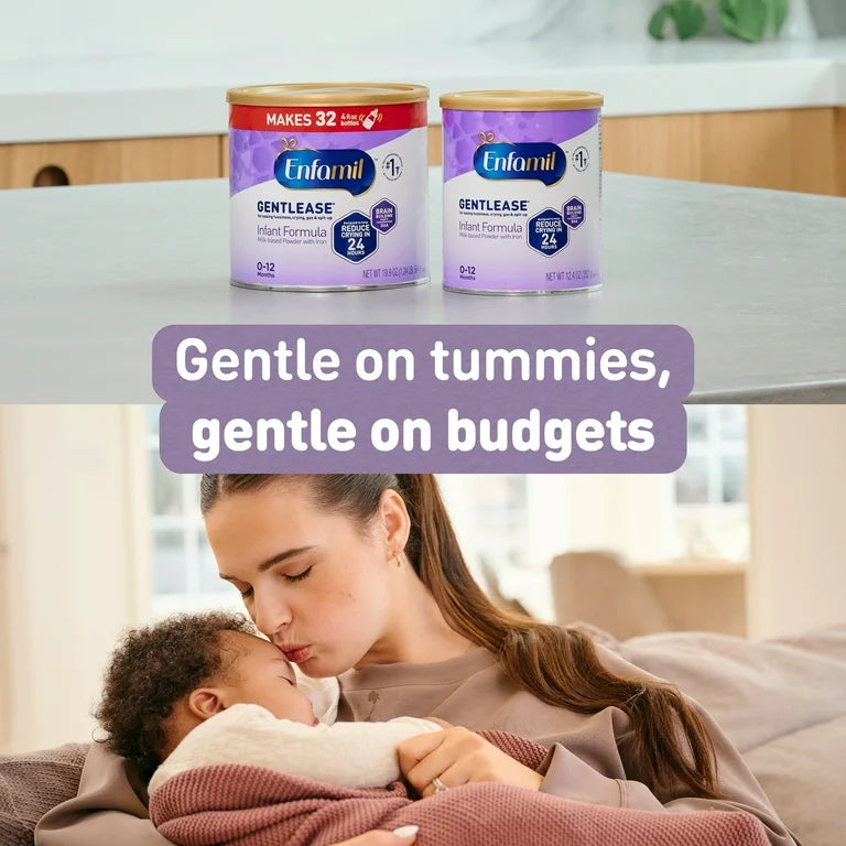 Enfamil Gentlease Easy to Digest Baby Formula for Easing Fussiness, Gas, Spit-up, 19.9 Oz Can
