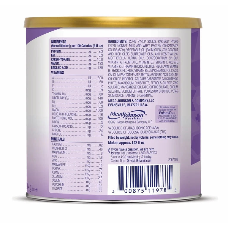 Enfamil Gentlease Easy to Digest Baby Formula for Easing Fussiness, Gas, Spit-up, 19.9 Oz Can