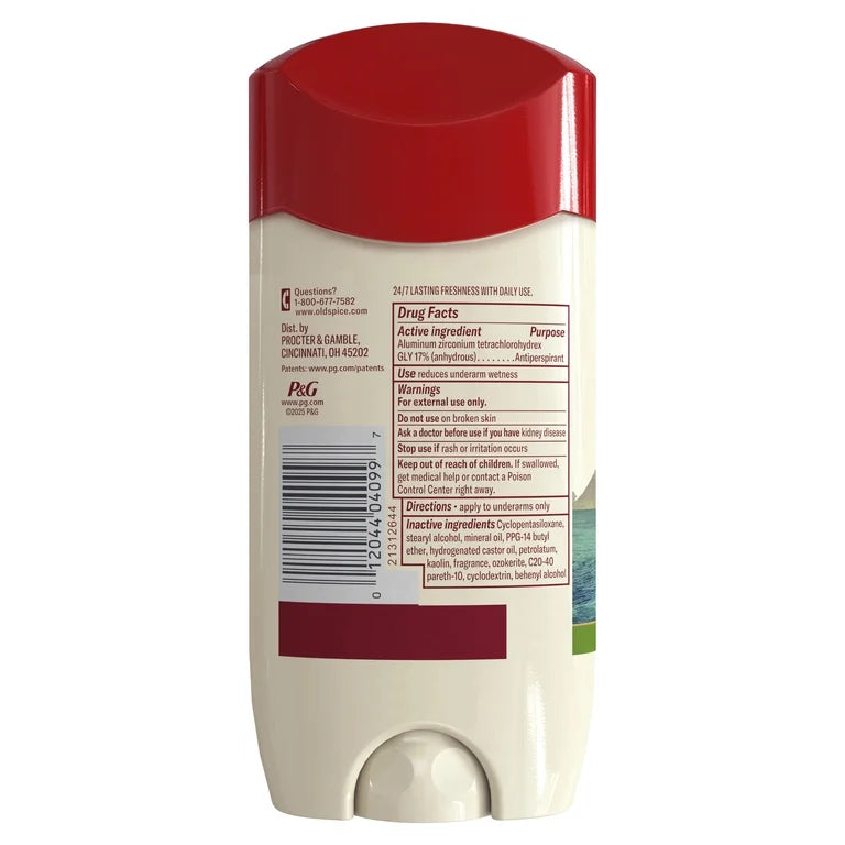 Old Spice Deodorant for Men, Invisible Solid, Antiperspirant Deodorant Stick, Fiji, 2.6 oz