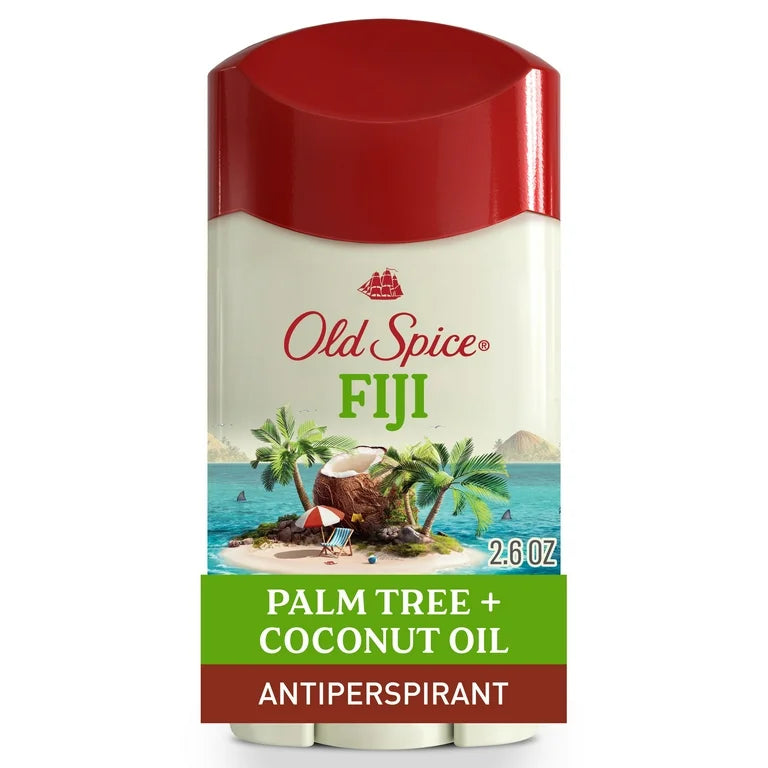 Old Spice Deodorant for Men, Invisible Solid, Antiperspirant Deodorant Stick, Fiji, 2.6 oz