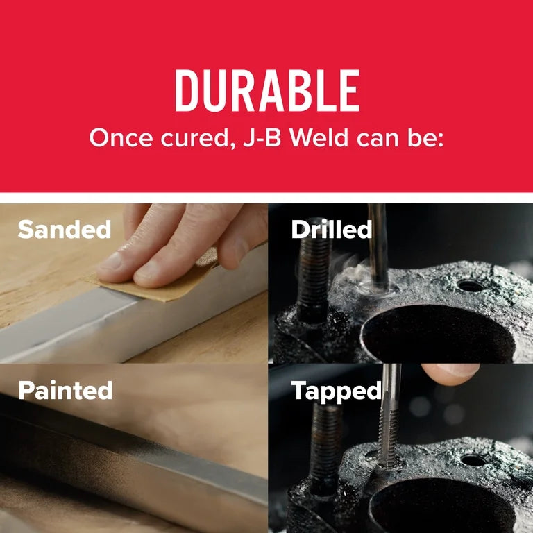 J-B Weld Professional Size Steel Reinforced Epoxy Dark Grey - Hardener and Steel pack - 10 oz